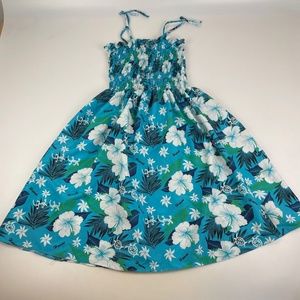 Naupaka Hawaii Womens Size M Hawaiian Beach Island Smocked Sundress Strappy